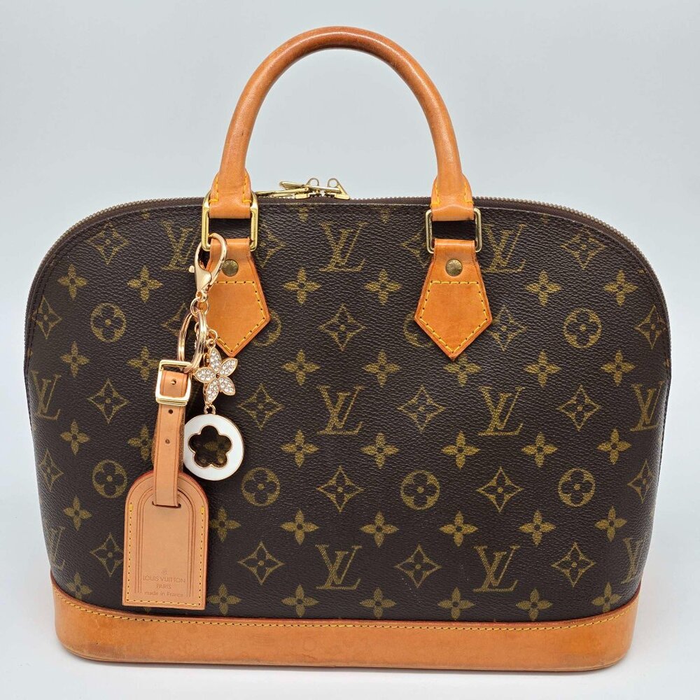 Authentic Louis Vuitton Luggage Tag with Unbranded Keycharm, Keychain 15-122825